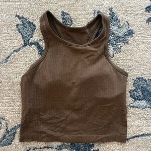 Ebb to Street Cropped Racerback Tank. Size 8.